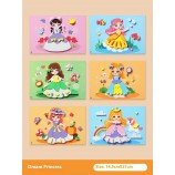 Handmade DIY 3D Paste Painting Sticker Set - Unicorn Theme Educational Toy for Kids & Girls