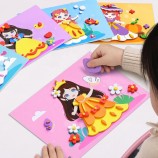 Handmade DIY 3D Paste Painting Sticker Set - Unicorn Theme Educational Toy for Kids & Girls