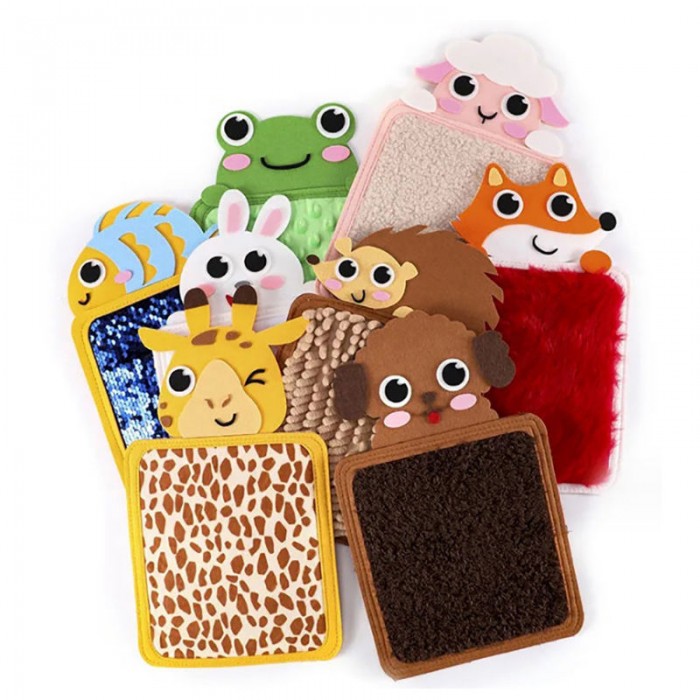 Animal Sensory Mat Set - Portable Tactile Touch Toys for Kids & Special Needs
