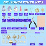 Crystal Agate Gemstone Sun Catcher Wind Chime for Home & Garden