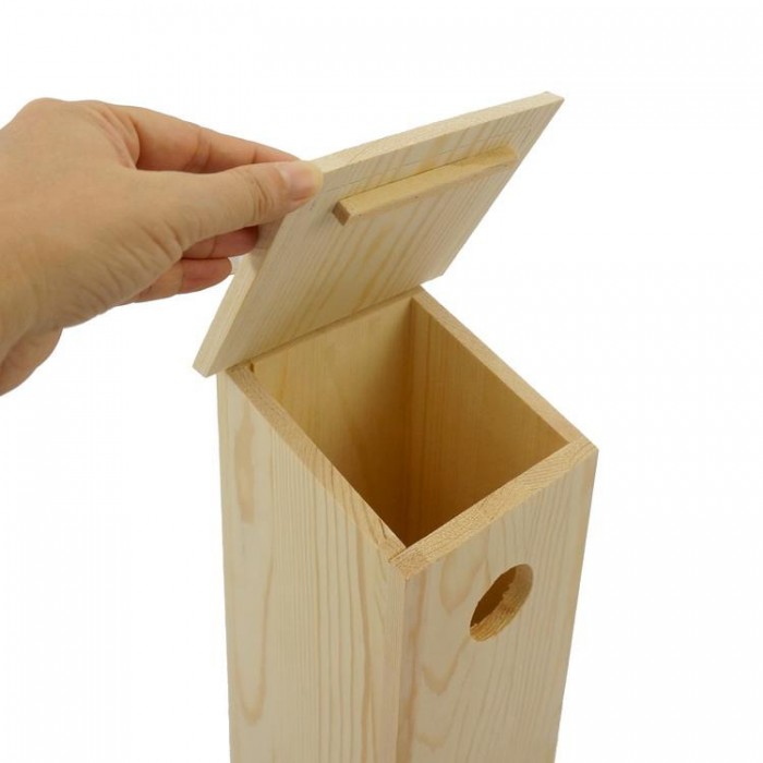 Wholesale Prices Unfinished Wooden Birdhouses Wood Bird Cage for Craft Painting