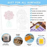 Custom Mandala Dot Drawing Template DIY Kids Drawing Art Stencil