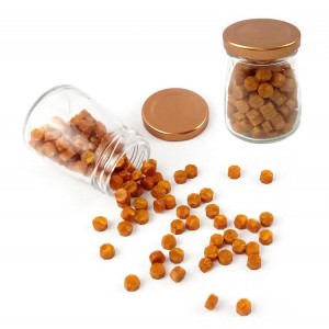 Octagon Wax Seal Beads in Glass Bottle