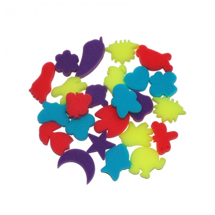 Early Learning Kids' Foam Sponge Stamps - DIY Painting Art Supplies