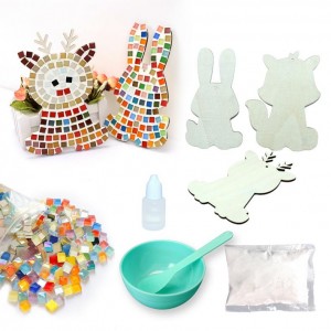Animal Theme DIY Mini Crystal Glass Mosaic Kit